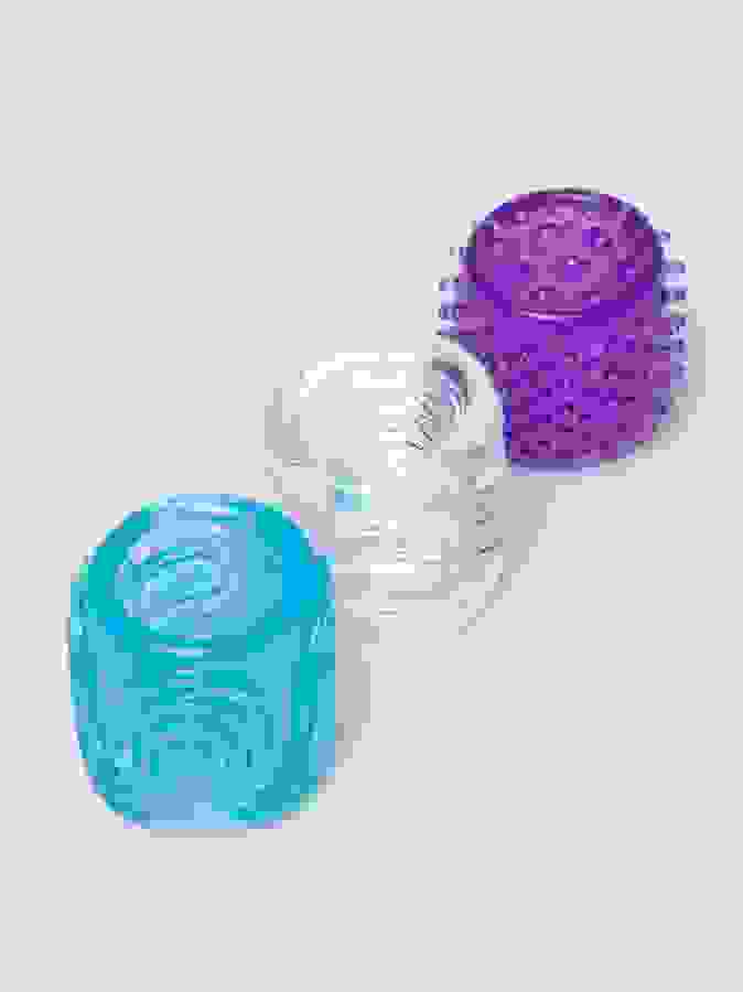 Lovehoney Head Master Triple Header Flexible Stroker Set (3 Piece), Clear, hi-res